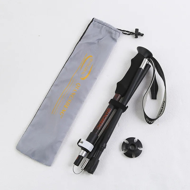 101 Outdoor Folding Five-section Straight Trekking Pole Trekking Pole