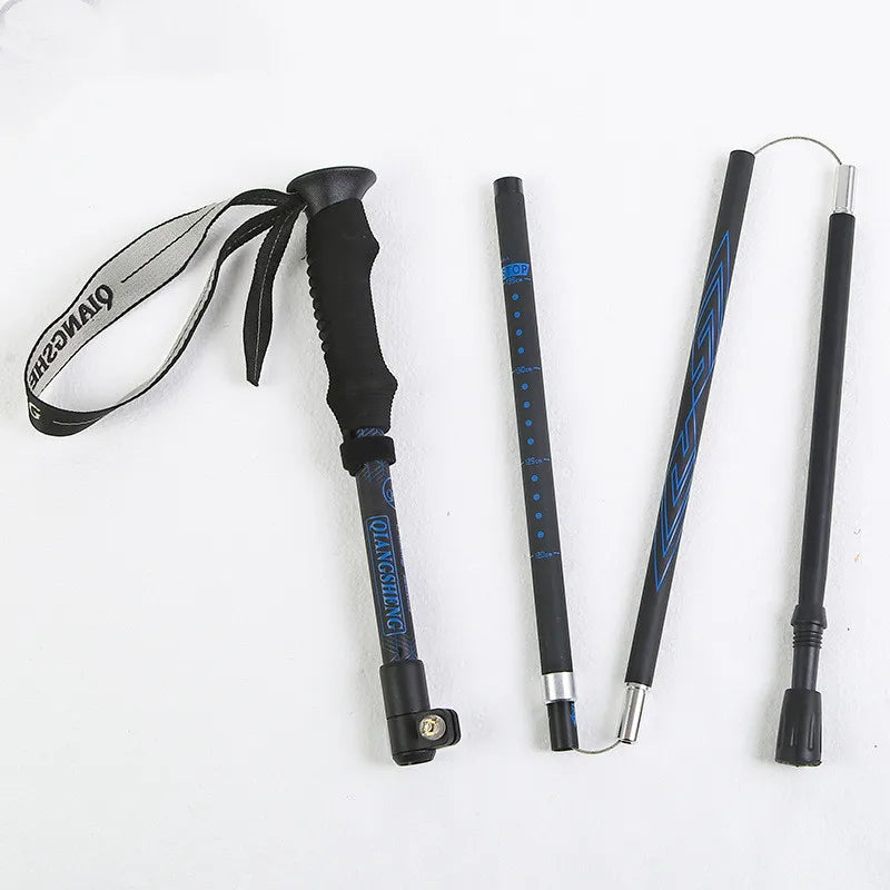 101 Outdoor Folding Five-section Straight Trekking Pole Trekking Pole