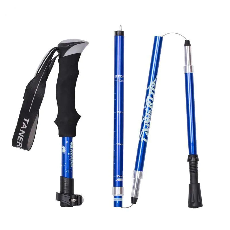 104 Ultra-Light Aluminum Alloy 5-Section Folding Trekking Pole