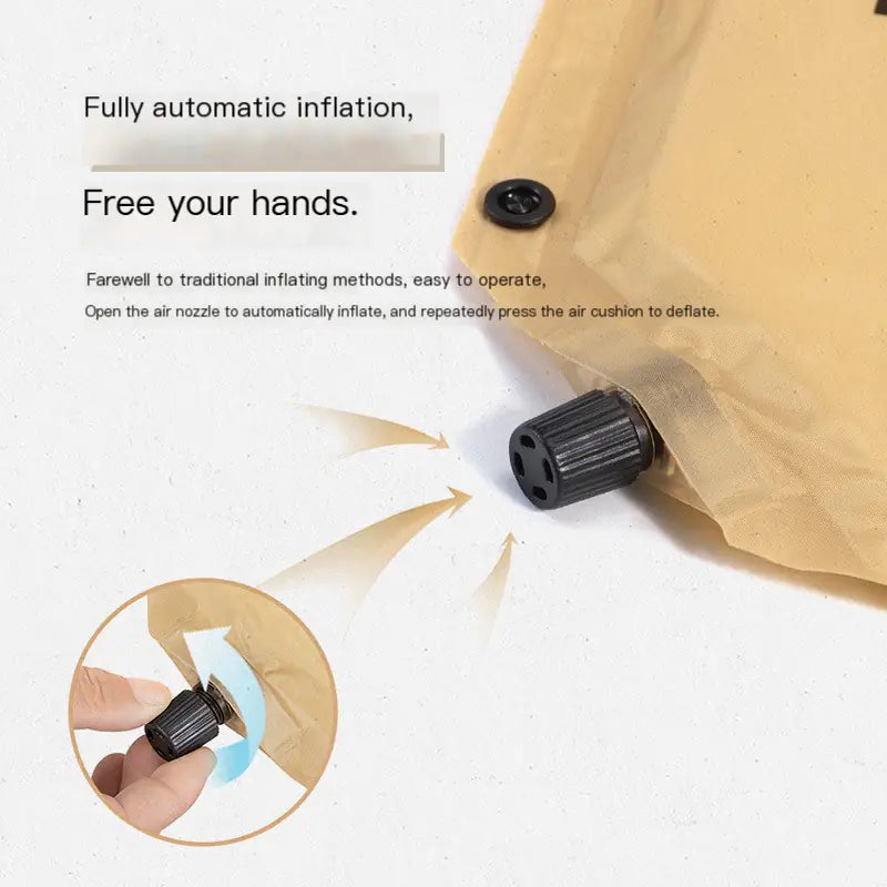 S125 Naturehike D01 Extended Inflatable Sleeping Pad with Pillow