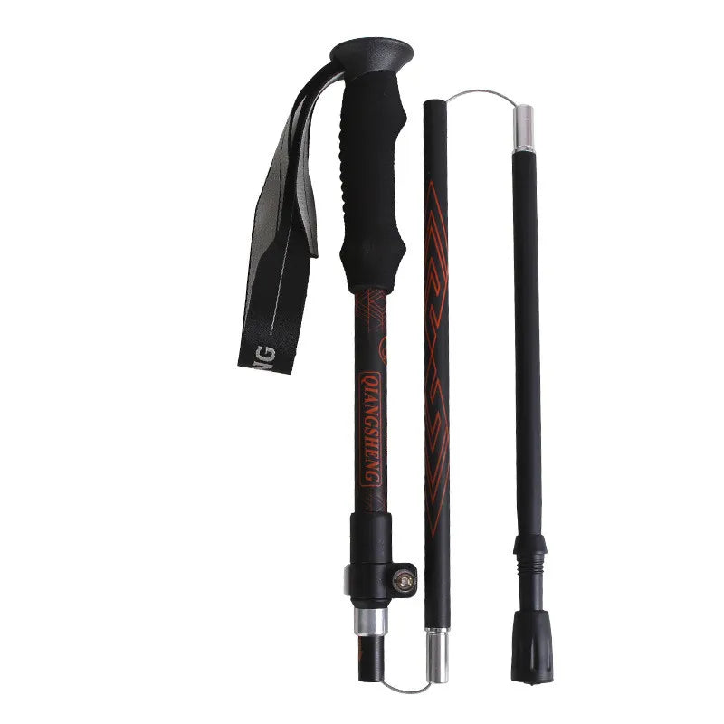 101 Outdoor Folding Five-section Straight Trekking Pole Trekking Pole