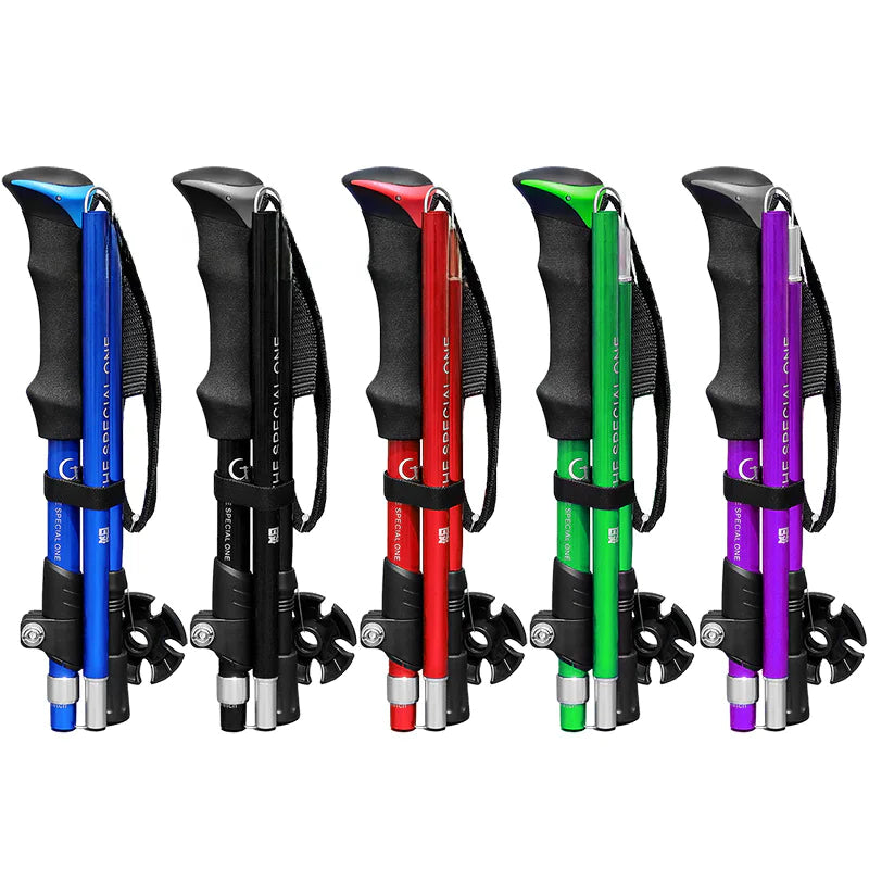 105 New Lightweight Folding Aluminum Trekking Poles