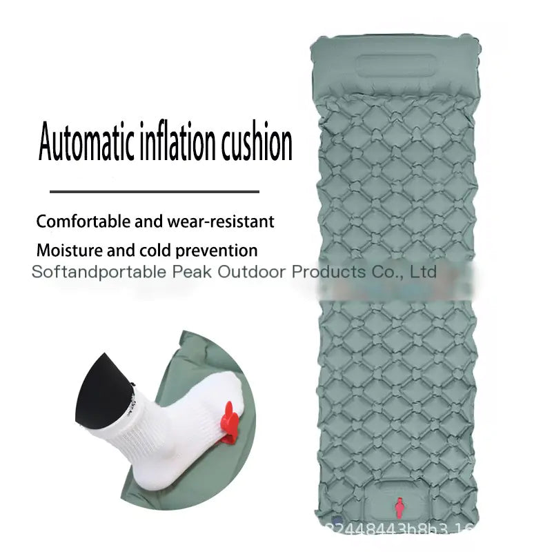 S126 New Lightweight Outdoor Camping Inflatable Sleeping Pad