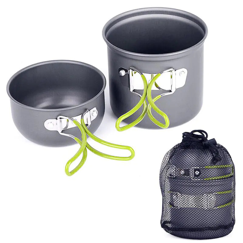 Outdoor Cooking Gear Set for 1-2 Person Camping