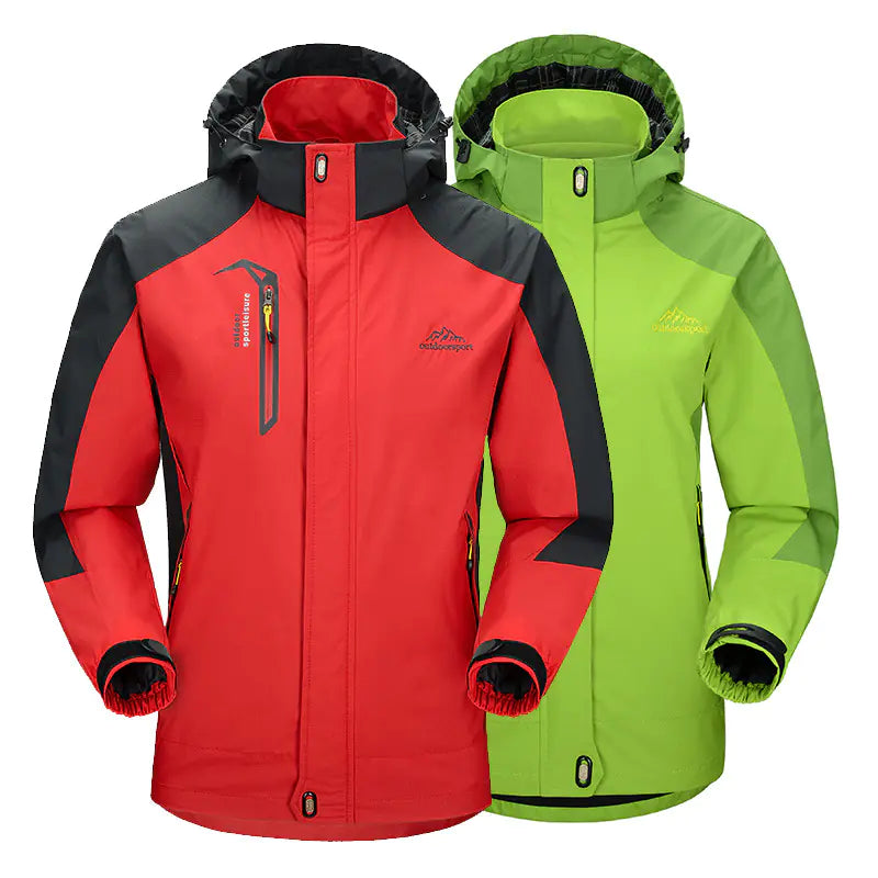 Plus Size Outdoor Men's and Women's Hooded Jackets