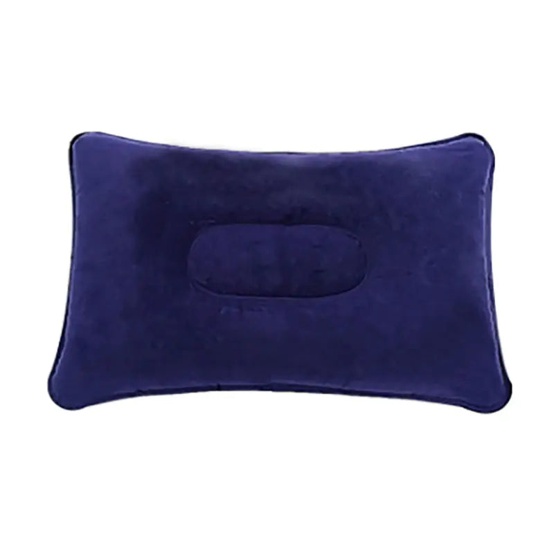 S153 Velvet Inflatable Travel Pillow for Camping and Naps
