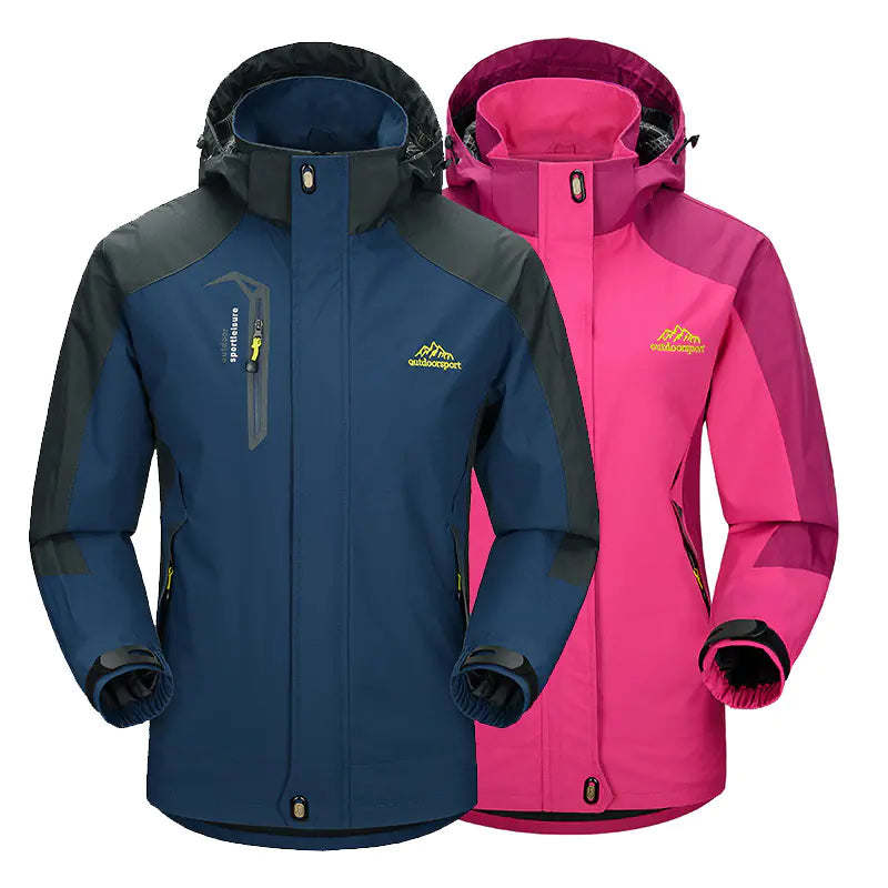 Plus Size Outdoor Men's and Women's Hooded Jackets