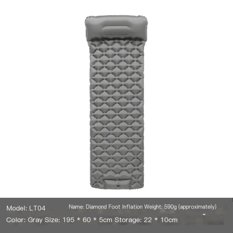 S126 New Lightweight Outdoor Camping Inflatable Sleeping Pad